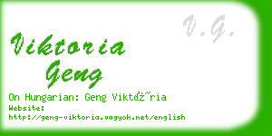 viktoria geng business card